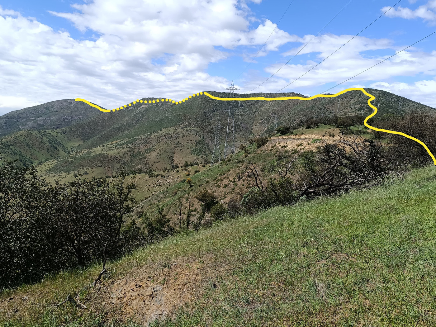 Filo Oeste desde cerro Las Minas