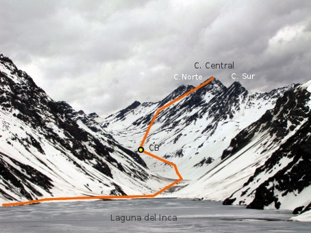 Ruta Normal a Cumbre Central
