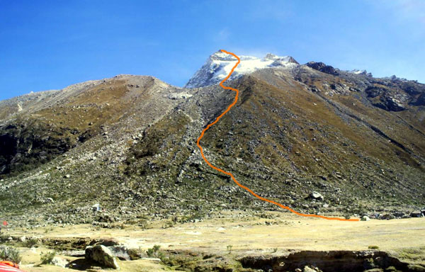 Variante directa glaciar sur