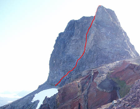 Canalón suroeste, acceso desde Chile