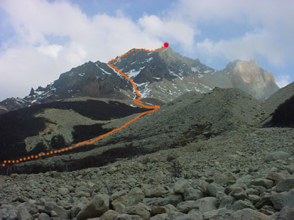 Cumbre Este, ruta normal
