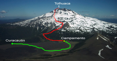 Cara sur, desde Laguna Blanca