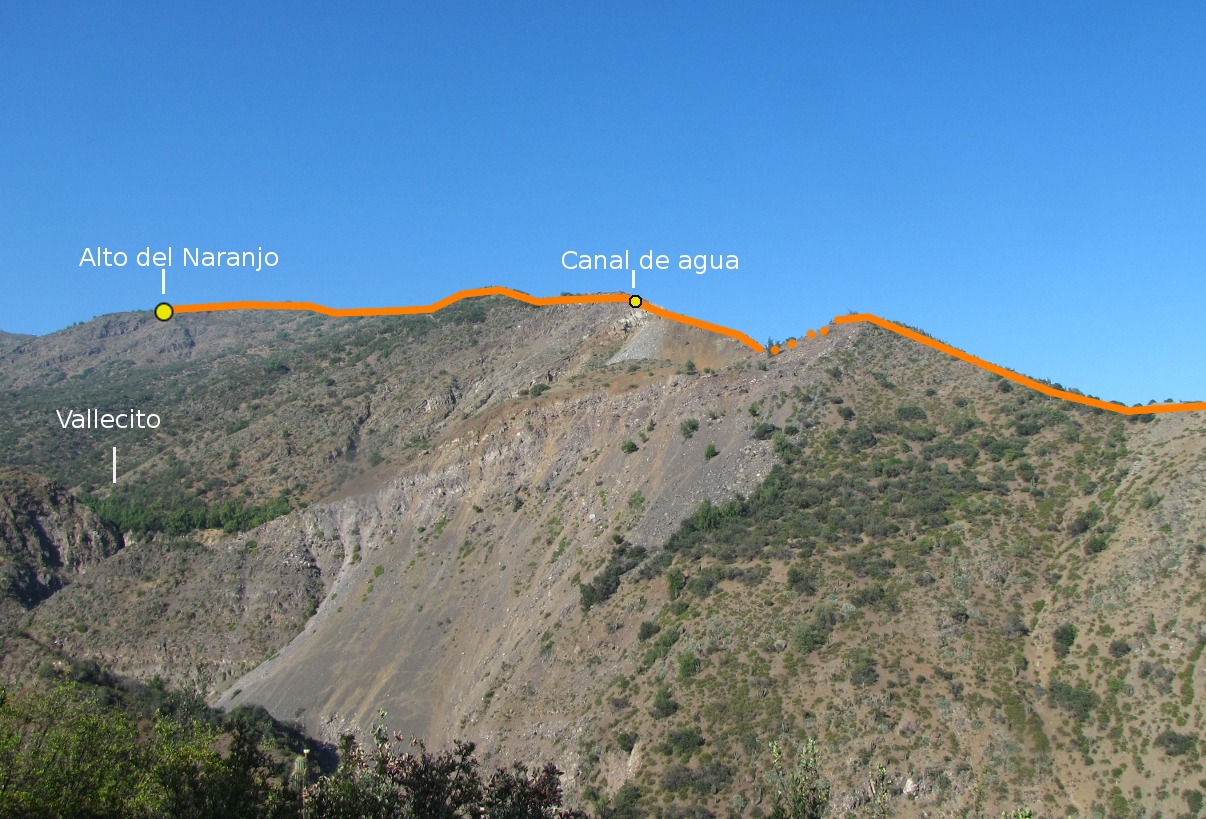 Alto del Naranjo por Puente Ñilhue