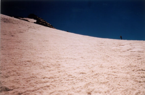 Descendiendo por el glaciar