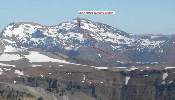 Cerro Rahue desde el norte