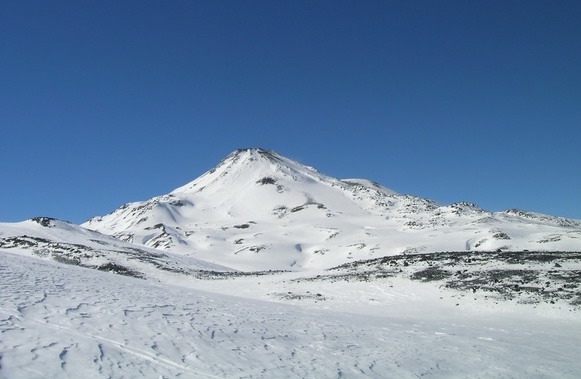 Volcán Chillán, cara norte.