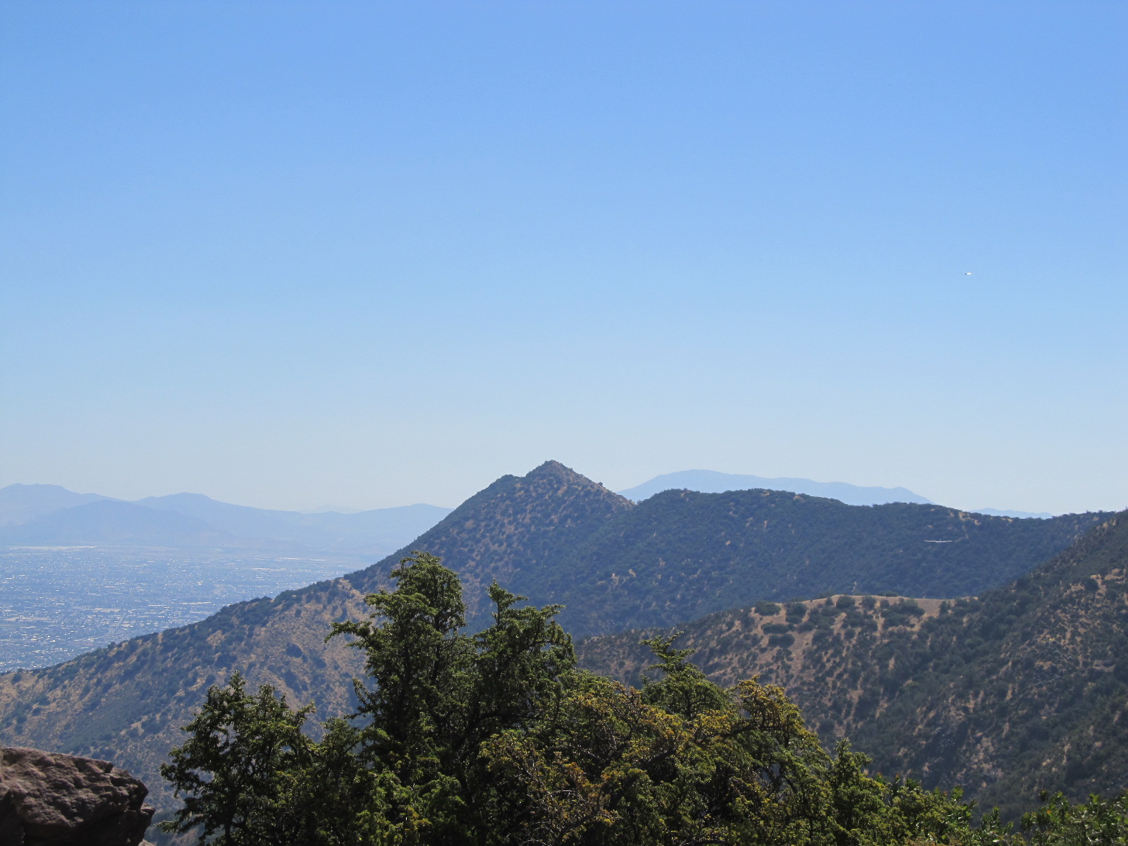 El Carbón desde la cumbre del Manquehuito