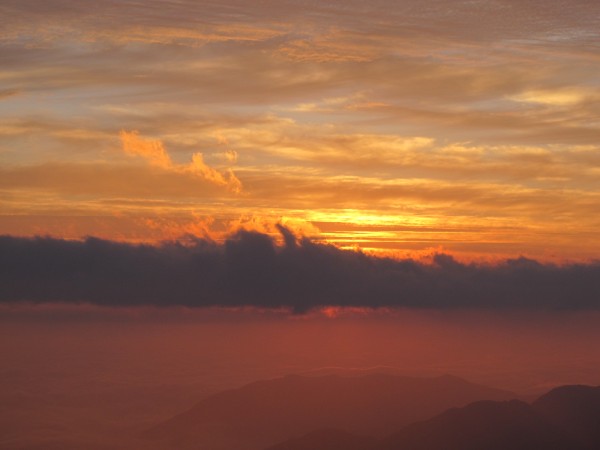 Puesta de Sol y Silueta Este del Pochoco