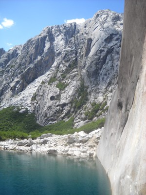 La laguna y su pared
