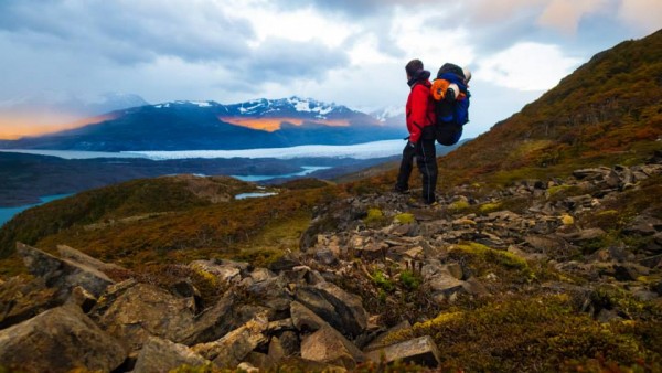 Descendiendo en direccion al lago Tyndal.
