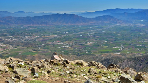 Vista de los Andes y San Felipe
