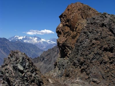 Perfil en la roca