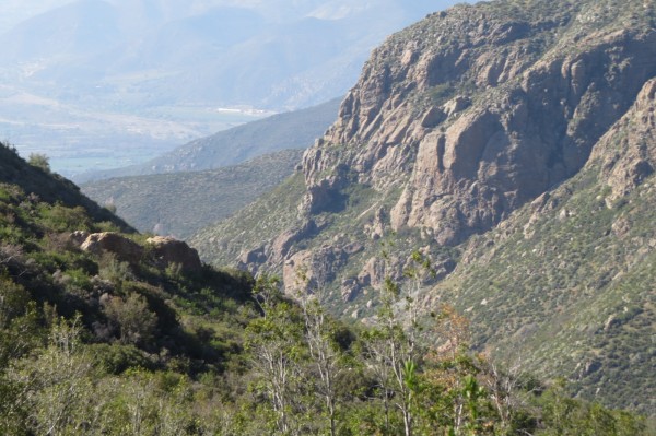 Vista hacia el valle