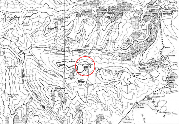 Fragüita en la carta de Lliboutry