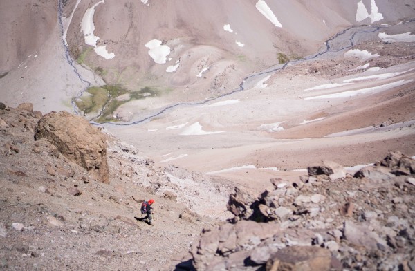 Descenso desde paso Cepo hacia Piedra Numerada