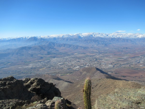 Panorámica a los Andes desde cumbre La Giganta