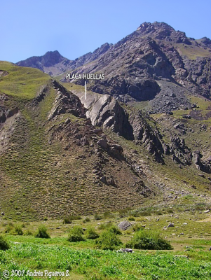 Placa de las huellas