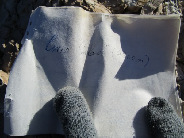 2.- Testimonio de Cumbre Co. Punta Cuba 4.121msnm