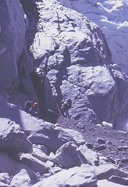Tapón del Glaciar Cipreses.