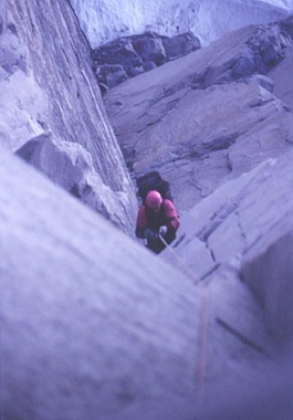 Diedro de los sueños. Vista hacia abajo.