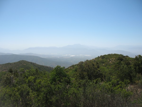Valle de Aconcagua desde la cima del Mauco