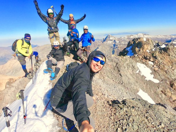 Cumbre central cerro El Tridente