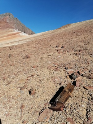 Durmiente y viga ferrea