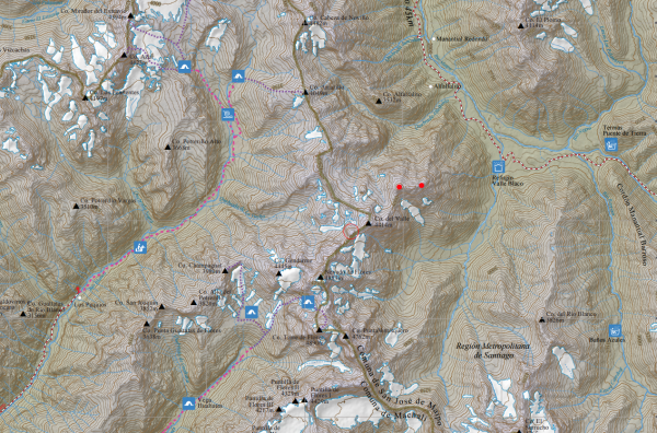 Carta de la cordillera de Machalí