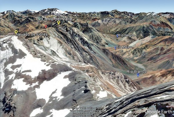 Vertiente del río Blanco del Maipo