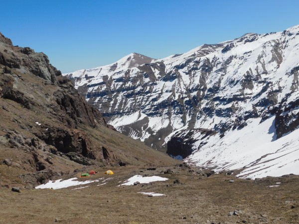 Campamento quebrada Arenales