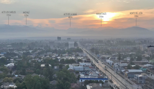 Eje visual entre el Alto de la Mamá y el Llivi Llivi