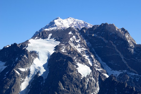 Cerro Toloza , Glaciar del Hombre Cojo y Monte Aconcagua 