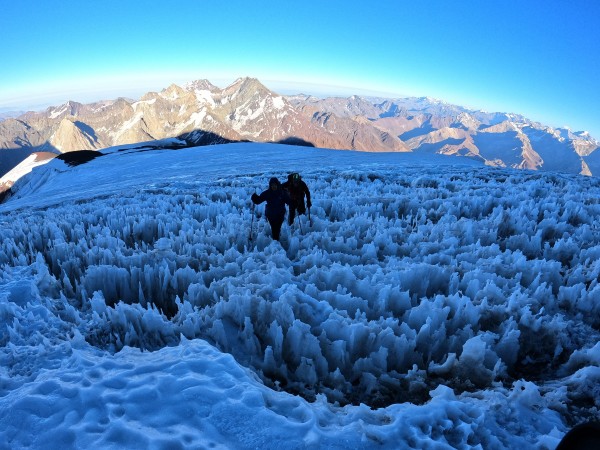 Saliendo del glaciar