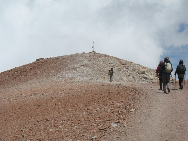 Llegando a la cima