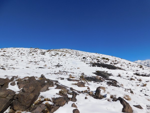 Primera vista de la cumbre