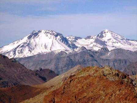 Grupo Planchón-Peteroa-Azufre desde el Alto Huemul