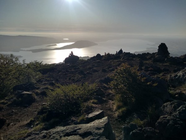 El lago Rupanco al atardecer