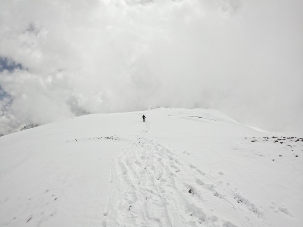 Último tramo hacia la cumbre.