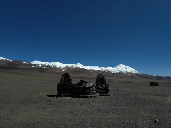 Dos Conos Este, Oeste y Cordobita, desde el Paso Fronterizo.