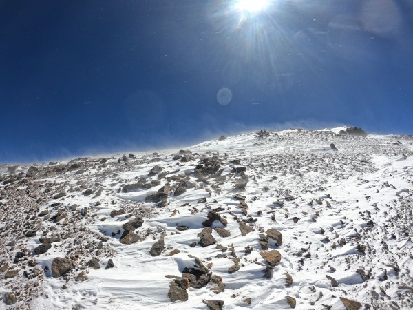 Último tramo hacia la cumbre