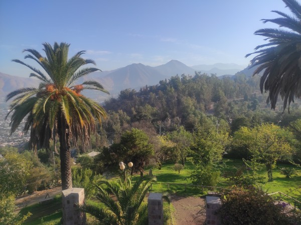 Cordón Manquehue desde el cerro San Cristóbal