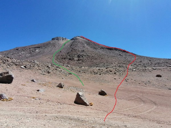 Ruta de ascenso Cara Norte