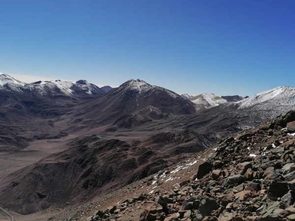 Observando al Volcán Curiquinca