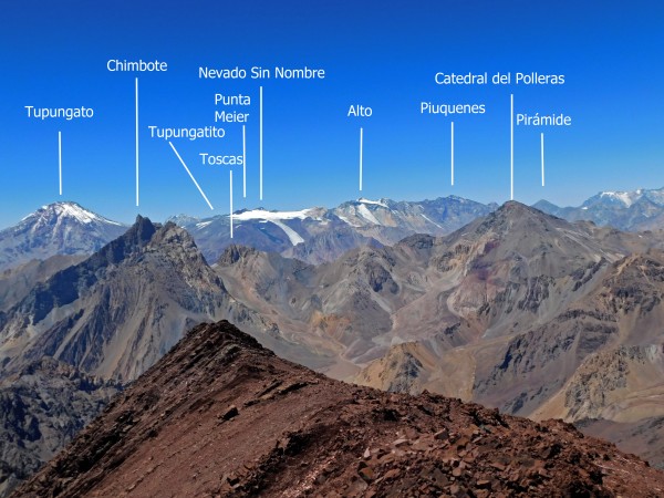 Vista desde la cumbre hacia el Este