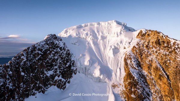 Glaciar Totare visto desde el aire