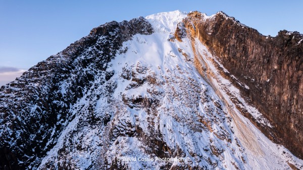 Glaciar Krauss desde el aire.