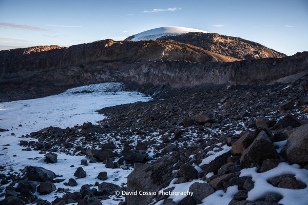 Comienzo travesia glaciar hacia cumbre central