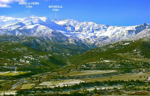 Quebrada Clonqui, cordón La Matancilla