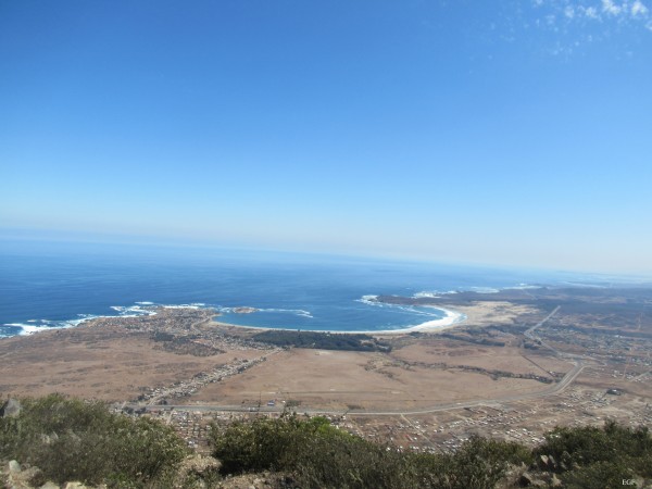 Bahía de Pichidangui desde Cumbre Sur Santa Inés