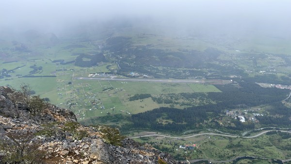 Vista aeródromo teniente Vidal y sector el claro 